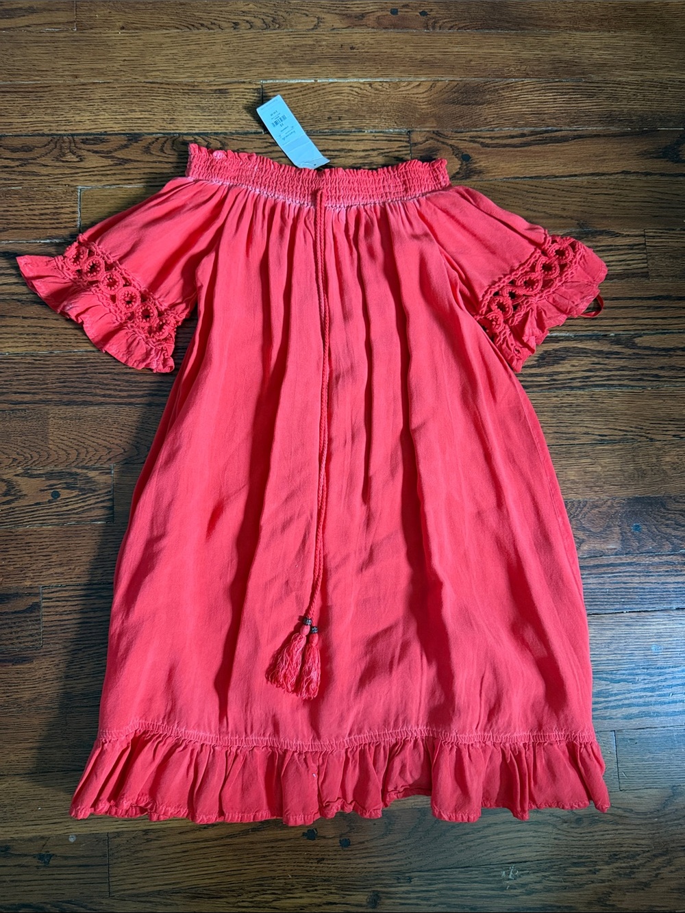 Woman’s Off-Shoulder Tassel Dress